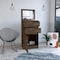 Tuhome Kamelot Dresser With Jewelry Box, Single Door Cabinet, Mirror, Two Drawers, Dark Walnut JLC6742 - alternate 4